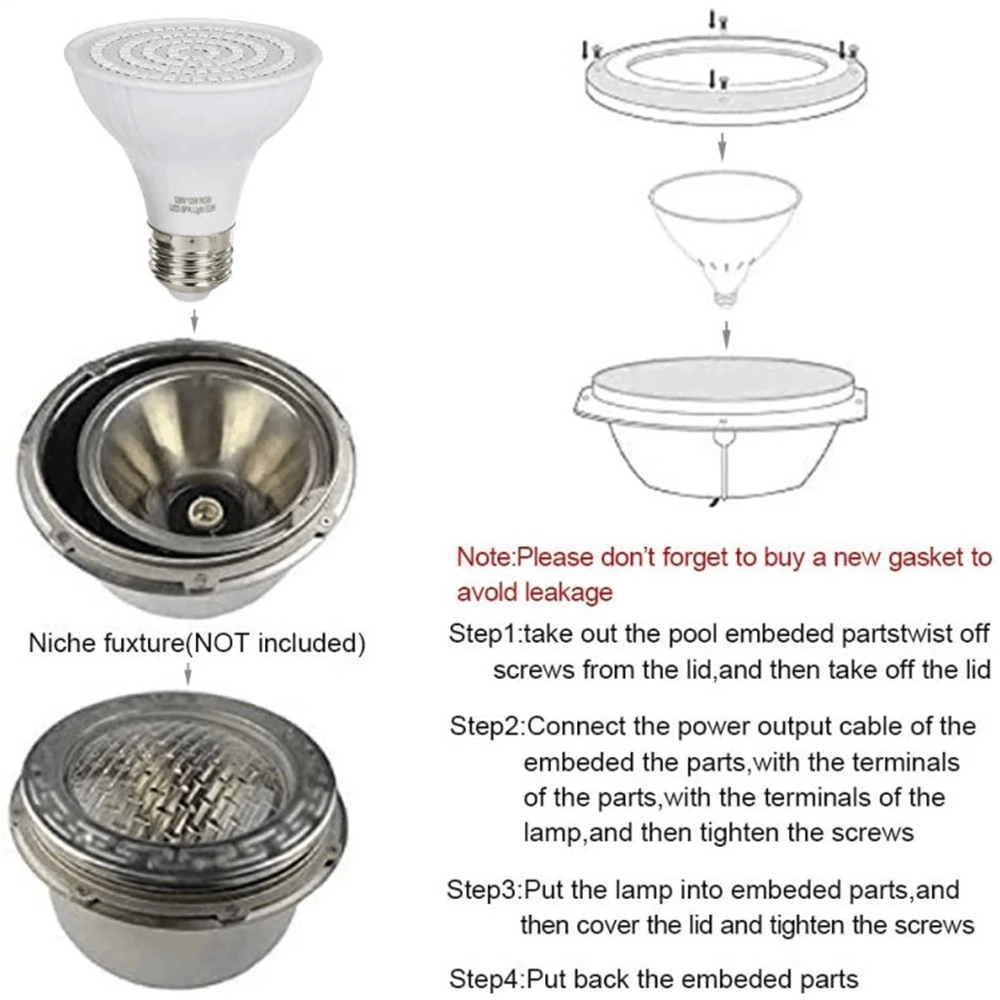 RGB LED Swimming Pool Light E2 - đánh giá và giá Xy Spa & Wellness